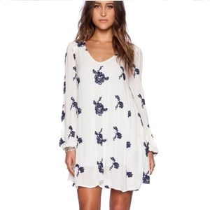Free People White Embroidered Austin Dress